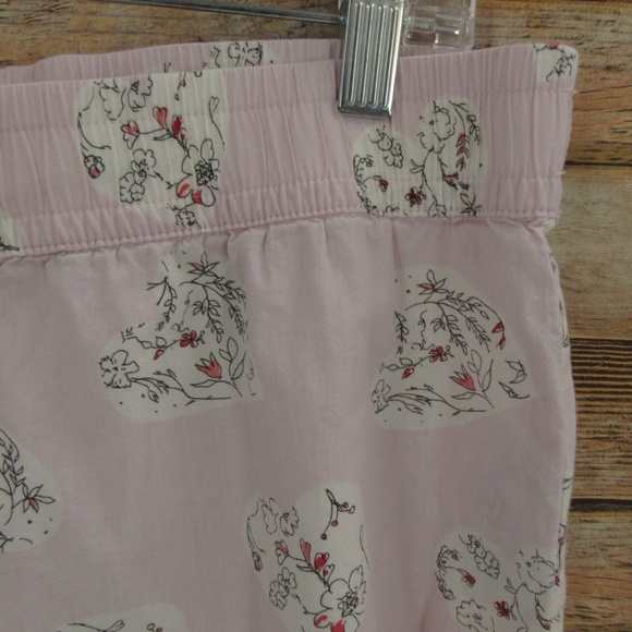GAP Body Hearts and Flowers Summer Sleep Shorts M - Picture 3 of 16